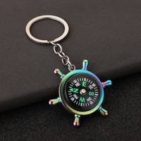 Llavero Creativo con Forma de Volante y Brújula, Colgante para Llavero, Regalo para Eventos Empresariales
