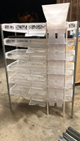 Cage à cailles automatique/Cage à cailles en plastique/Cages à cailles pour la production d'œufs HJ-QC400B