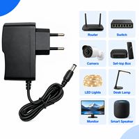 Adaptateur secteur mural AC/DC 24W, 12V 2A, compatible avec de nombreuses prises EU/AU/US/UK, personnalisable ODM/OEM, fiable et à large compatibilité