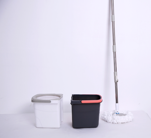 مجموعة ممسحة دوارة تلسكوبية صديقة للبيئة مع دلو، نظام تنظيف بدوران 360 درجة للأرضيات، أدوات تنظيف منزلية - Product Image 4