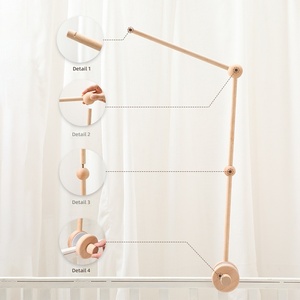 PMZ1192 Supporto in Legno Personalizzato per Campanello da Letto, Supporto per Giocattoli Morbidi per Neonati, Supporto per Campanello da Culla - Product Image 6