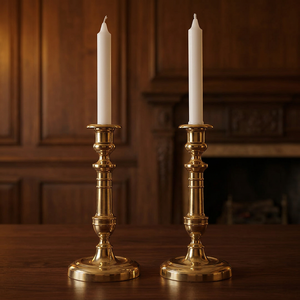 Support à bougie en laiton fait main, artisanat décoratif en laiton, DMB-202 - Product Image 5