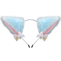 Petite cloche chat oreille bandeau Halloween jeu de rôle Cosplay accessoires de fête en peluche chat renard oreille dessin animé bandeau