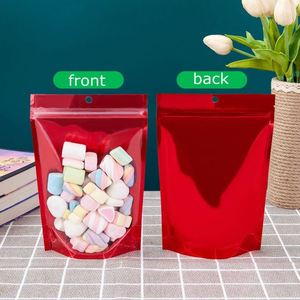Sacs à fermeture éclair personnalisés avec logo, en aluminium laminé réutilisable, refermables, pour rangement suspendu, pack promotionnel - Product Image 2