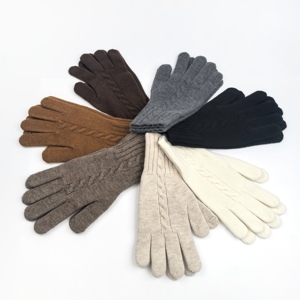 Ladies Winter <strong>Gloves</strong> with Custom Logo Soft Knit and Long Ribbed Cuffs for Cycling and Outdoor Casual Scenes - Product Image 5