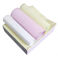 Papier Couché Premium Direct Usine Personnalisable, Papier Continu Autocopiant 2-7 Plis pour Reçus et Factures Commerciales