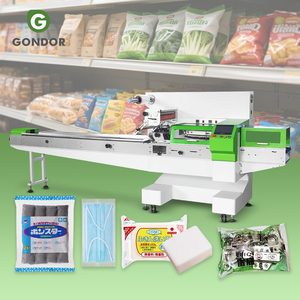 Automatic <b>Food</b> <b>Wrapping</b> Packaging Machine for Bags Pouches Restaurant Napkins - Product Image 1