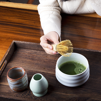Ensemble de matcha japonais écologique et portable, fouet à 80/100 dents, brosse à thé, ustensiles de préparation du thé en bambou, accessoire de cérémonie personnalisé