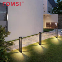 FOMSI Lumière de jardin LED extérieure 7W Étanche en aluminium Éclairage décoratif de pelouse Classement IP65 Lumière de borne de pelouse Lumières de chemin