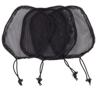 Qualité Queue De Cheval Cheveux Net Base Perruque Cap pour Faire Afro Puff Cordon Queue De Cheval Sangle Réglable Perruque Accessoires Tisser Chignon