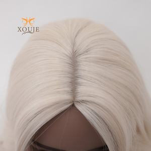 Perruque en fibre haute température transparente réglable rouge doré sans lacet pour femmes, usage quotidien, costumes de fête, <span class=keywords><strong>cheveux</strong></span> longs bouclés - Product Image 6
