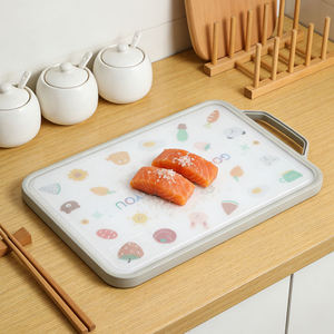 เขียงสองด้านเกรดอาหาร ทำจากสแตนเลส 304 พร้อมด้ามจับถนัดมือ - Product Image 4