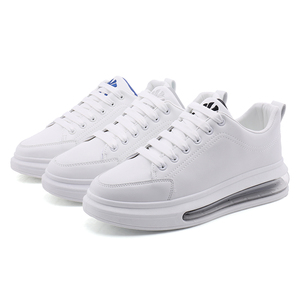 Chaussures de marche sportive à semelle pneumatique pour hommes et femmes, cuir PU blanc, Mac, semelle épaisse, conception éclairée et plate, vêtements d'extérieur pour l'école, été, hiver - Product Image 1