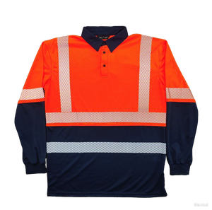 Vente en gros Polo réfléchissant à manches longues haute visibilité pour les vêtements de travail de sécurité haute visibilité pour les travaux routiers et industriels - Product Image 1