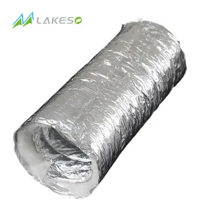 Lakeso flessibile rotolo di lana di vetro coperta con foglio di alluminio per ventilazione HVAC