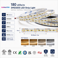 Bande lumineuse super brillante CE UL DC24V 10mm 280 LED 17W 6000K 4000K 3000K 2700K pour plafond