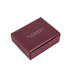 Boîte cadeau en carton ondulé pliable personnalisée avec couvercle rabattable pour l'emballage de cosmétiques, de soins de la peau, de bijoux, présentoir de vente au détail - Product Image 1