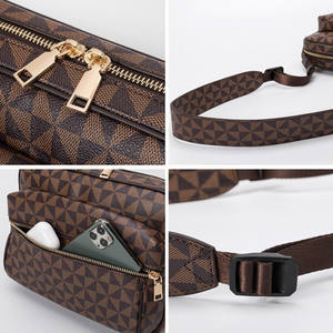 Sacs imprimés en gros directement de l'usine, sacs à bandoulière pour homme en cuir véritable, antivol, simples, décontractés, grande capacité - Product Image 4