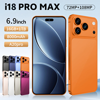 Smartphone 18 Pro Max 5G Global, batterie 8000 mAh, écran OLED HD 7,3 pouces, processeur Octa Core, caméra arrière 108 MP, fréquence de rafraîchissement 120 Hz