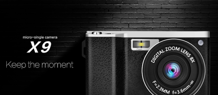 Professional SLR Digital Camera 4 inch Touch Screen Display 24 Million Pixels Kids Camera 4K Digital with Wide Angle Lens