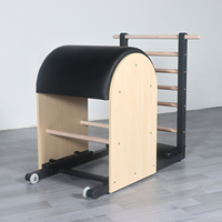 Grand équipement d'entraînement en bois Érable Correction du corps Réformateur de Pilates pour Yoga Stretch Ladder Bucket Trainer pour Pilates Studios