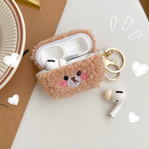 <b>Cute</b> Plush <b>Bear</b> Galaxy Buds Case, TPU+Plush Shockproof for Girls - Product Image 1