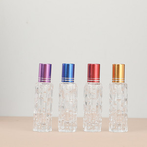 Botella de vidrio con roll-on para aceite esencial de melón amargo, 10 ml, cilindro portátil para muestras con bolas de acero, superficie transparente, envase cosmético - Product Image 5