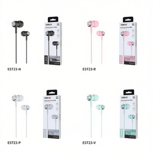 Temco EST23 Wired Earphones With <b>Cable</b> In-Ear <b>Stereo</b> Music Headset For Mobile Phone - Product Image 2