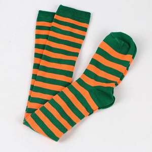 Chaussettes de Noël I-0094, chaussettes rayées jusqu'aux cuisses, bas pour femmes, bas japonais, chaussettes de fête d'Halloween - Product Image 6