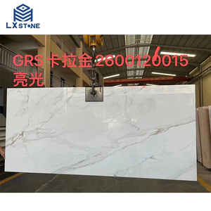 新しいデザイン高級ヴィラ壁タイルテレビ背景ガラス焼結石装飾 - Product Image 3