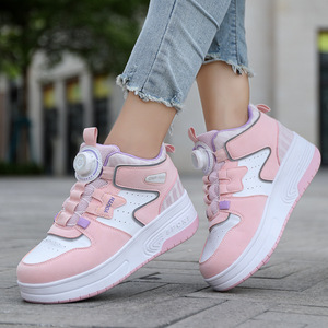 Chaussures à roulettes lumineuses pour enfants, en mesh, luminosité réglable - Product Image 3