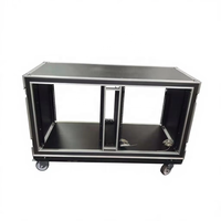 Boîtier de rack 12U personnalisé à double amortissement, Flight case robuste et antichoc