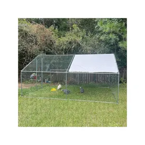 Pens crate poultry cages assembled metal large mobile chicken coop with large run
