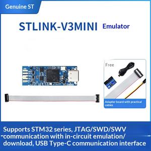 Emulador STLINK-V3MINIE, Descargador STM32, Herramienta de Programación y Depuración en Línea, USB Tipo-<span class=keywords><strong>C</strong></span> con JTAG/SWD y Puerto COM Virtual - Product Image 2