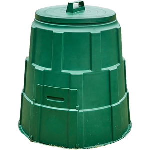 Jardin en plein air En Plastique PEHD Assemblage Cylindrique livraison Compost Bin Baril poussière Seau avec couvercle - Product Image 4