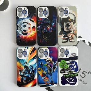 Xe New Bạc TPU thiết kế in ấn xu hướng phim hoạt hình bảo vệ phong cách mát mẻ 2025 máy ảnh thể thao bán buôn học sinh bán điện thoại di động trường hợp - Product Image 1