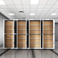 Estantería de Acero Compacta y Resistente con Mecanismo de Transmisión Duradero de Fácil Montaje para Gestión de Archivos en Instituciones Públicas