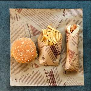 Custom Sandwich Hamburger Bread Greaseproof <b>Wrapping</b> <b>Paper</b> High Quality Eco-friendly PE Coated Baking <b>Wrapping</b> <b>Paper</b> - Product Image 5