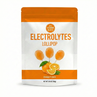 Sucettes électrolytiques sans sucre au xylitol, vitamines B6 et B12, hydratation rapide, récupération énergétique, faible teneur en glucides, formule personnalisable pour adultes