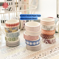 Kit de ruban adhésif washi à motifs pour carnets faits main, matériaux de loisirs créatifs, ruban décoratif et rouleau de scrapbooking, autocollants de paysages