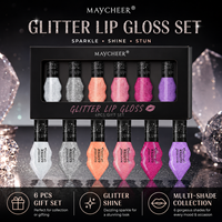 En stock – Lot de 6 gloss à lèvres hydratants, scintillants et très brillants – Prix de gros, approvisionnement en vrac, marque privée