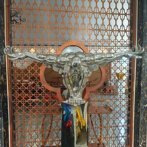 Sculpture en acier inoxydable poli de taille réelle, homme nu, décoration artistique moderne pour hôtel, maison, BLVE - Product Image 6
