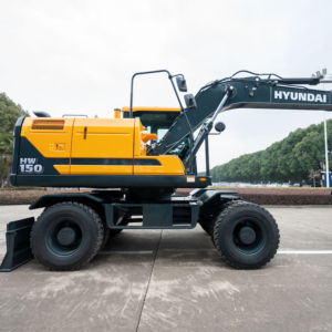 Nueva excavadora de ruedas Hyundai HW150 original a bajo precio con motor Cummins Excavadora de orugas moderna y usada - Product Image 1