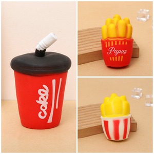 TPR Stress Relief Toys Release Decompression Squeezing Simulation Coke French Fries Hamburgers Slow <b>Rebound</b> Birthday Gift - Product Image 5