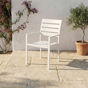 <span class=keywords><strong>Fauteuil</strong></span> de jardin moderne tout en aluminium, portable, avec revêtement en poudre, pour usage commercial dans le salon et le parc - Product Image 2