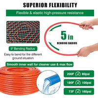 Tuyaux en plastique rouge et bleu IFAN durables conformes à la norme ASTM pour l'alimentation en eau, 1/8"-2", tuyau PEX pour chauffage au sol, résistant au gel, tuyau PEX a