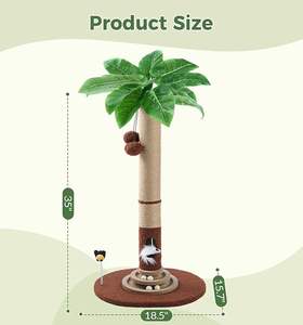 <span class=keywords><strong>Arbre</strong></span> à <span class=keywords><strong>chat</strong></span> moderne et abordable en sisal crème, avec structure d'escalade, tour d'activités en corde de sisal et grande maison de jeu <span class=keywords><strong>pour</strong></span> chats de grande taille - Product Image 2