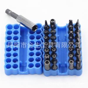 Juego de puntas de destornillador huecas Mr Drill de 33 piezas, acero, 6.35 mm, cabeza de cruz y estrella, kit de herramientas manuales - Product Image 3