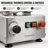 Trancheuse à viande automatique professionnelle, machine à découper le fromage facile à nettoyer, machine à floquer la viande congelée efficace en acier inoxydable
