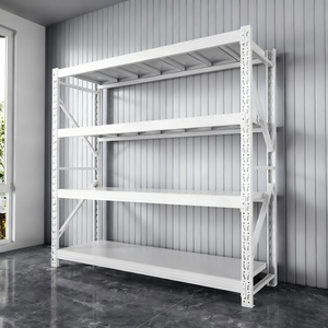 Sistema de Estanterías Industriales Ajustables sin Pernos para Paletas, 4 Niveles, Estantes de Almacenamiento de Metal y Acero Ecológicos - Product Image 2